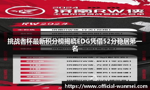 挑战者杯最新积分榜揭晓EDG凭借52分稳居第一名
